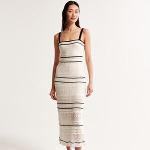 Crochet style maxi dress